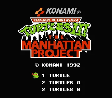 Teenage Mutant Ninja Turtles 2 - The Manhattan Project (Japan) screen shot title